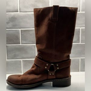 Born Brown Leather Biker Boots size 9 Women’s euro 40.5